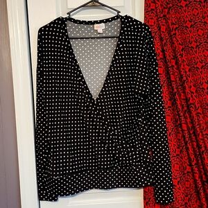 LulaRoe Mock Wrap Top Size Small